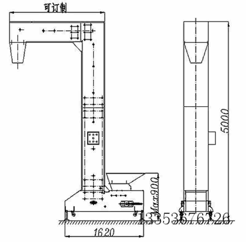 環(huán)保無塵全密封斗式提升機-垂直提升機廠家介紹結(jié)構(gòu)和工作原理1
