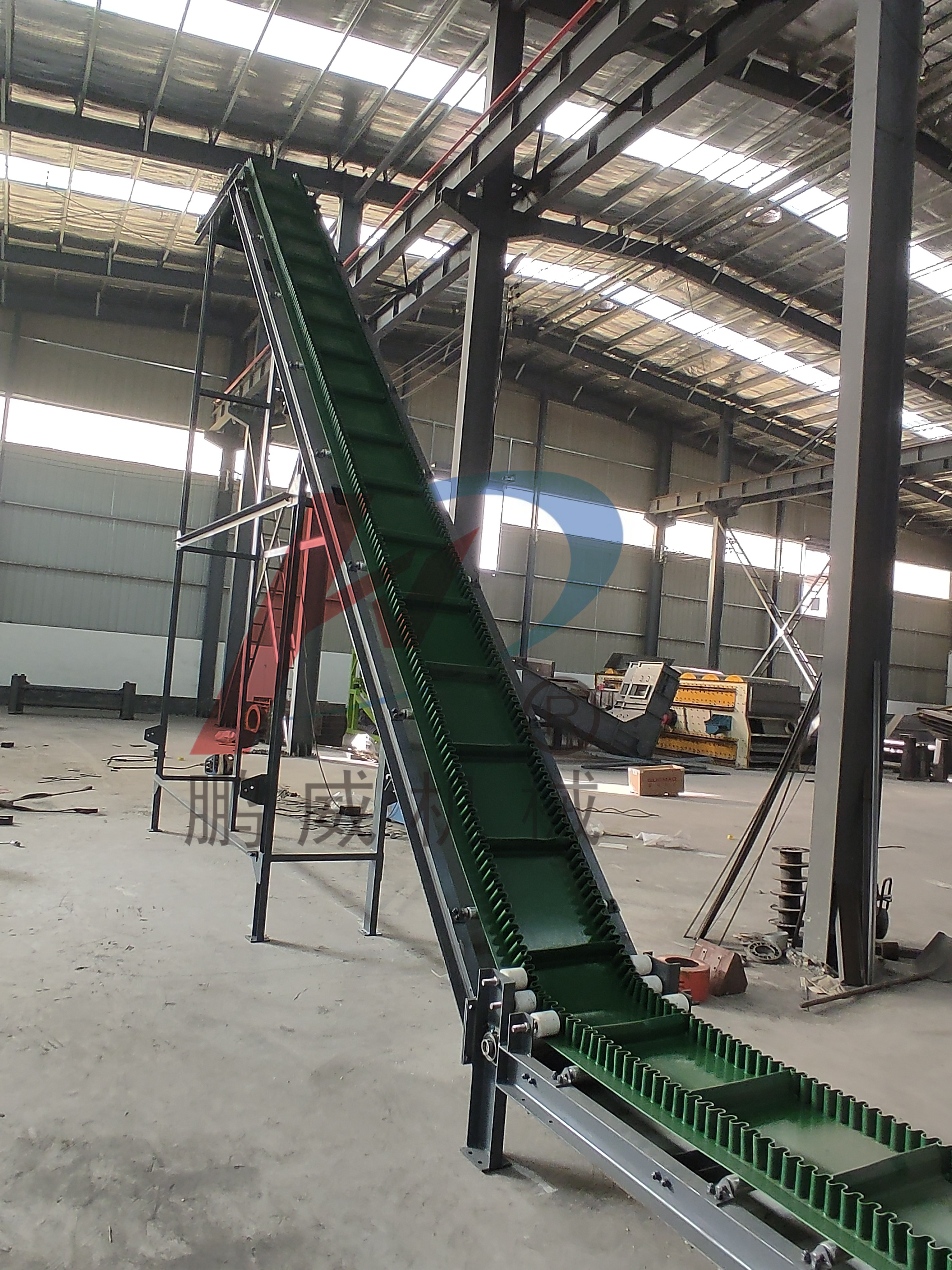 大傾角皮帶輸送機(jī)部件的名稱及用途